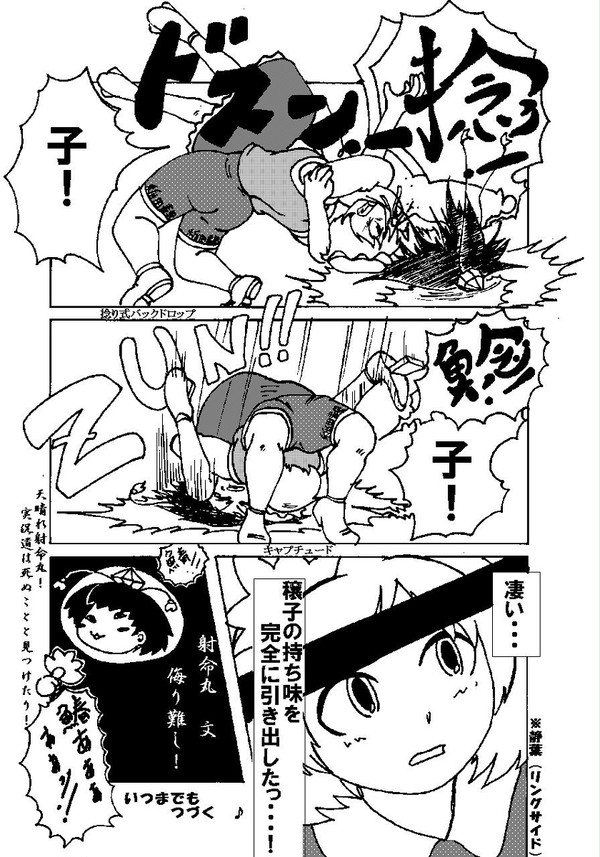 まんが東方プロレス・射命丸のお仕事2