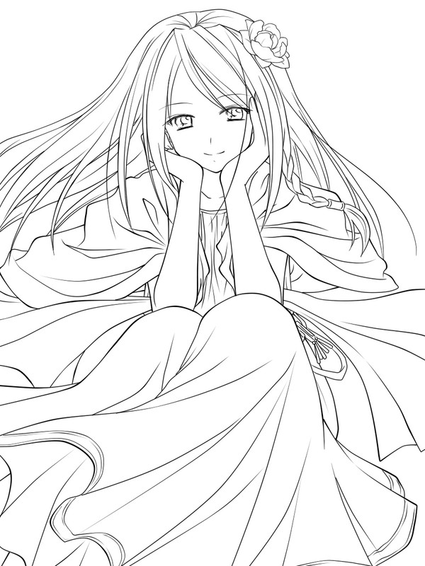 さっきのやつの線画