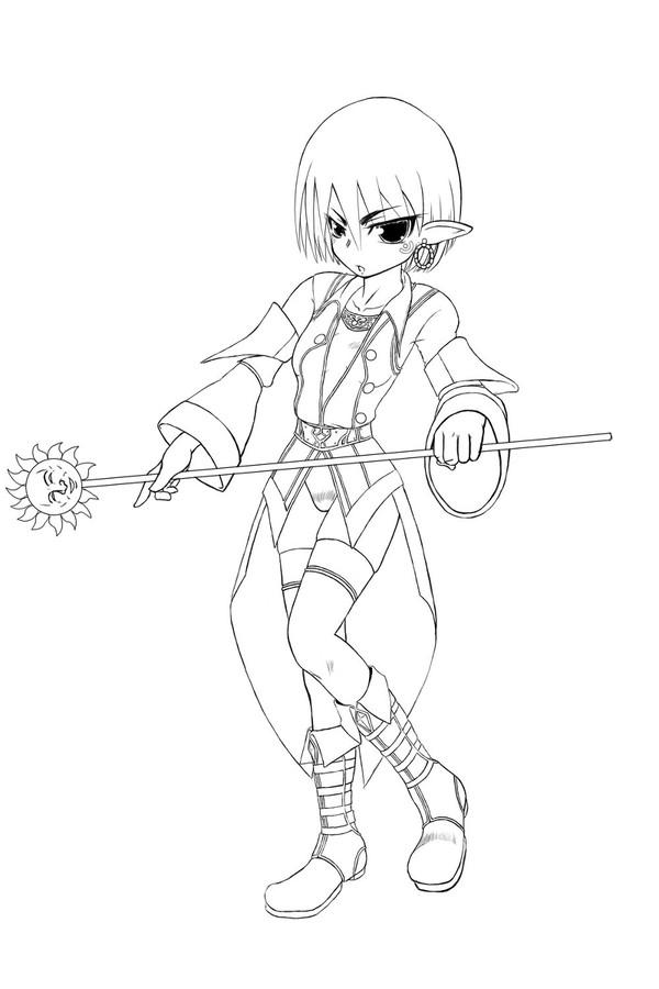 クヱＤノーム魔 線画