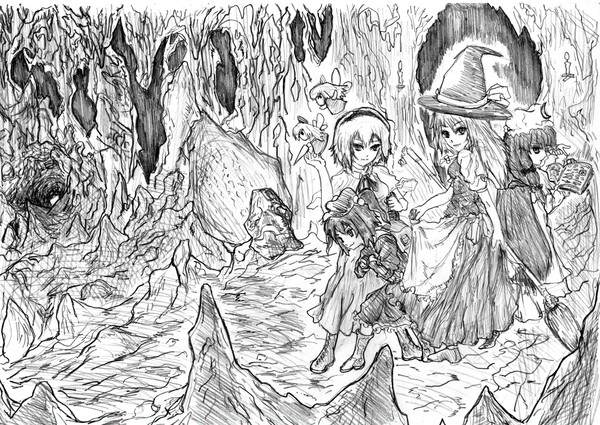 魔理沙ご一行洞窟探査