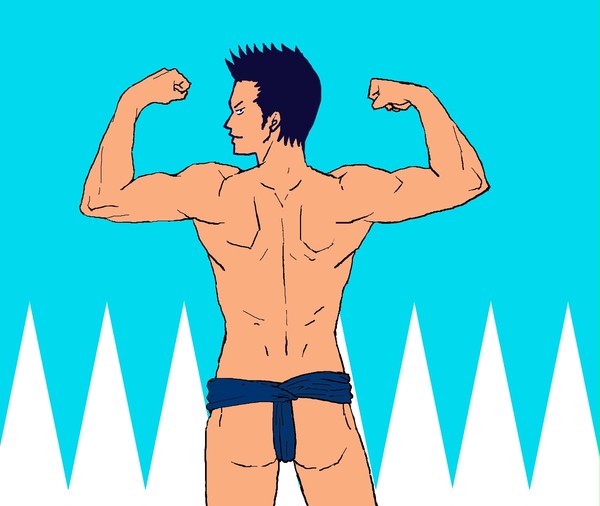 褌は藍染め