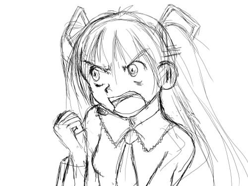 叫ぶミク