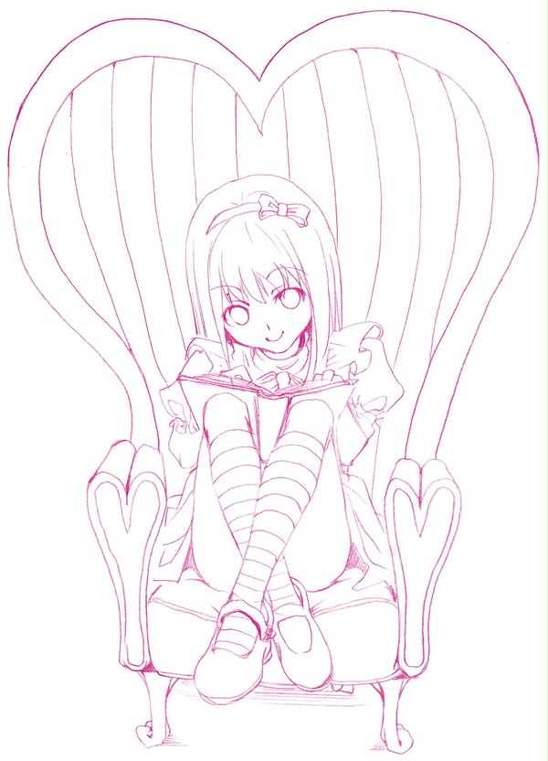 Ａｌｉｃｅ。→線画。