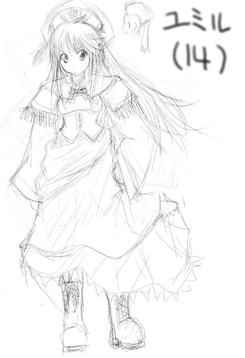 自キャラ描くのは楽なのですまる