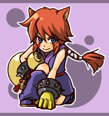 でろでろ道中のネコ娘