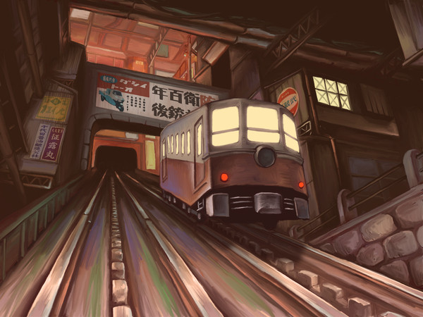 要塞都市のケーブルカー