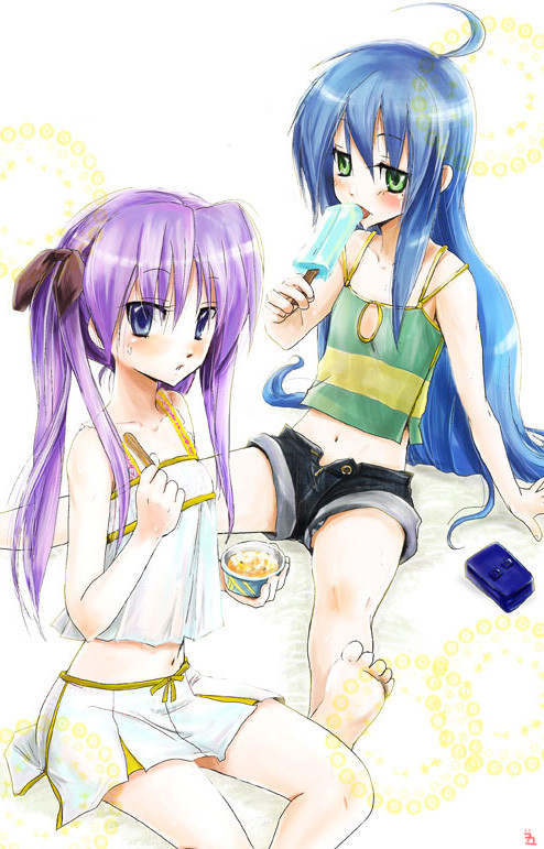 残暑こなた＆かがみ