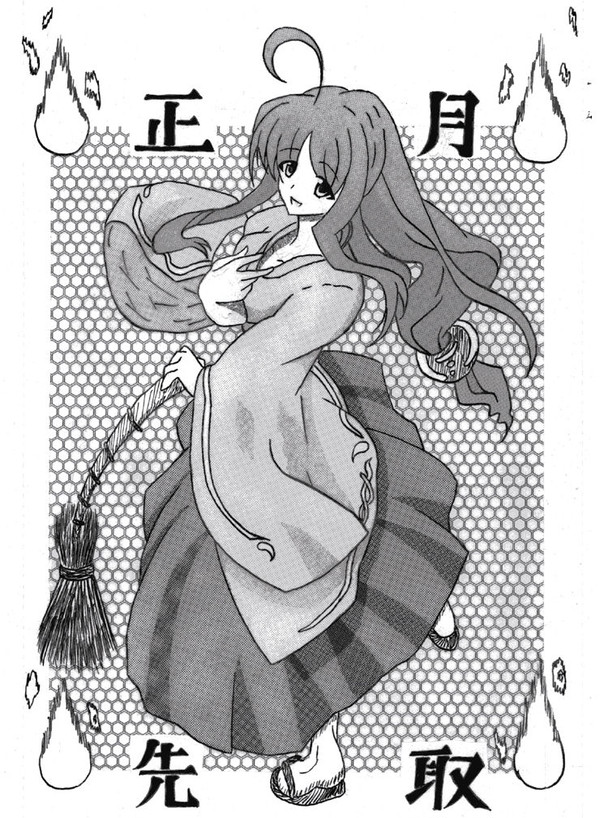 巫女。正月先取