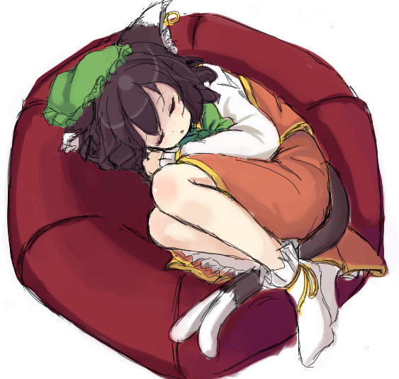 橙。
