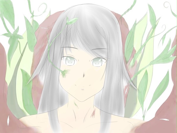 らくがき　沙耶　色付