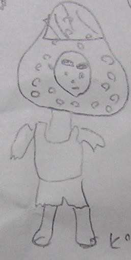 見ないで描いたキノピオ