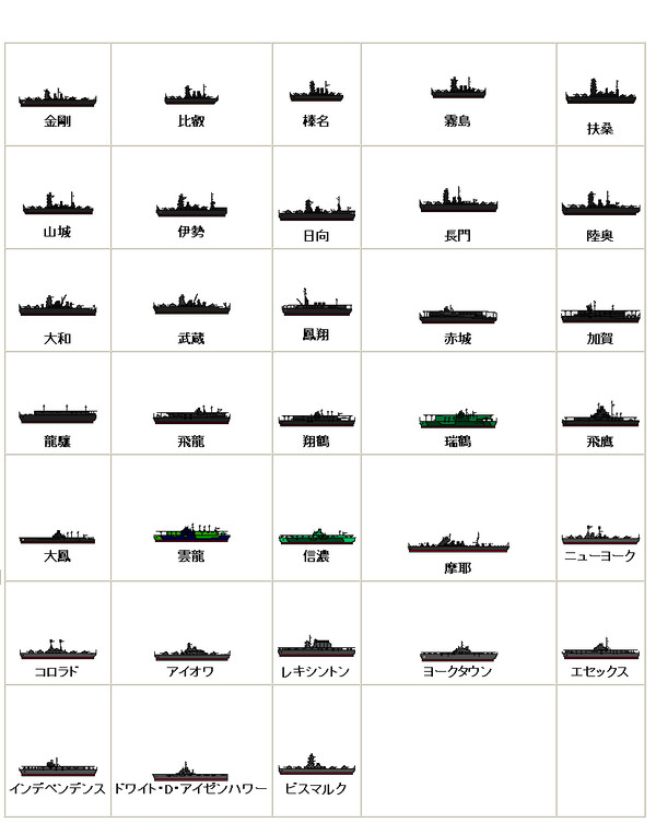 軍艦アイコン詰め合わせ