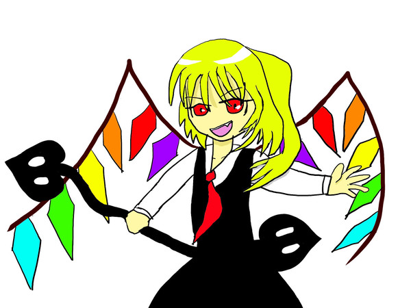 ルーミア服でフラン