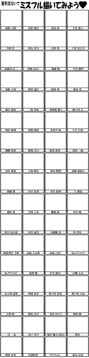 ミスフル描けるかな