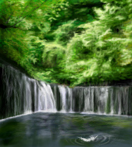 秘密の滝