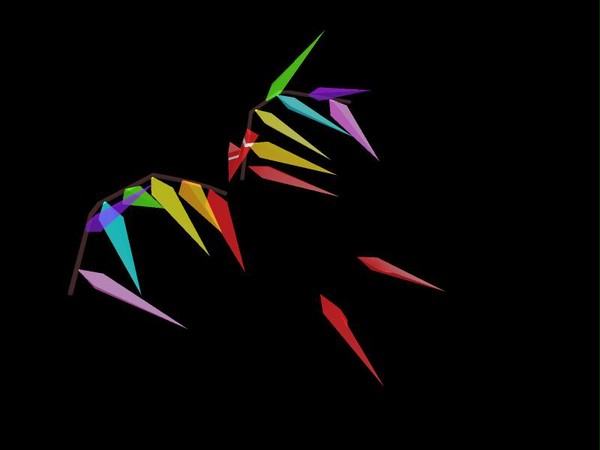 フランの羽の蝶？