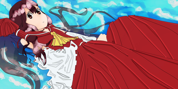 REIMU IN THE BLUE.