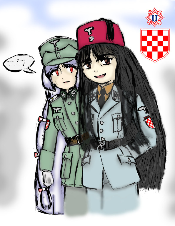 東方軍装らくがき　もこてる編color