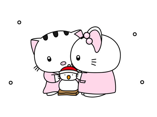 雪だるま（クリスマスバージョン）