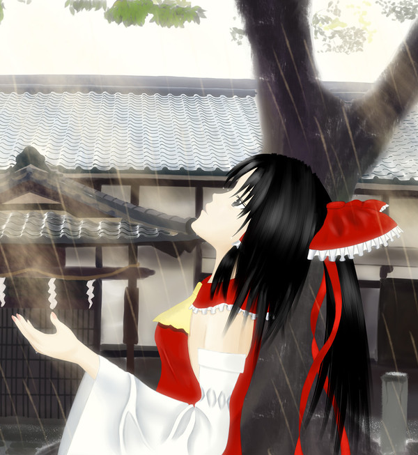 神は恵の雨を降らす