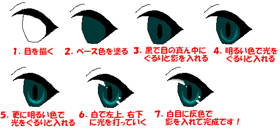 アニメ塗り(瞳)講座2
