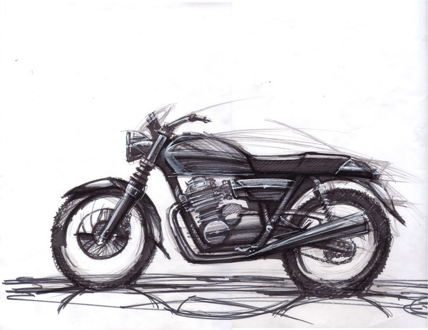 バイクの落書き