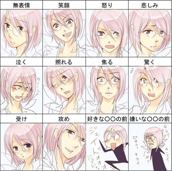 ディストで表情練習