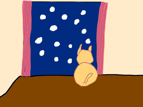雪の夜……のつもりorz