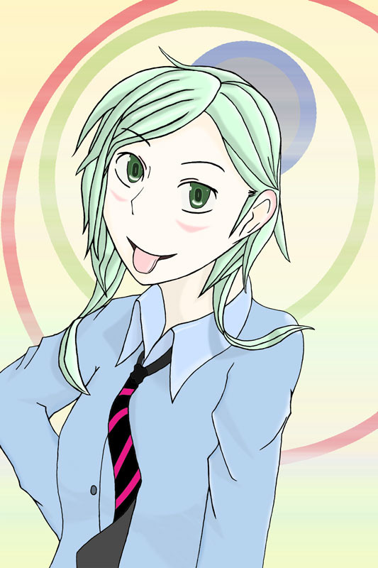 舌を出す人