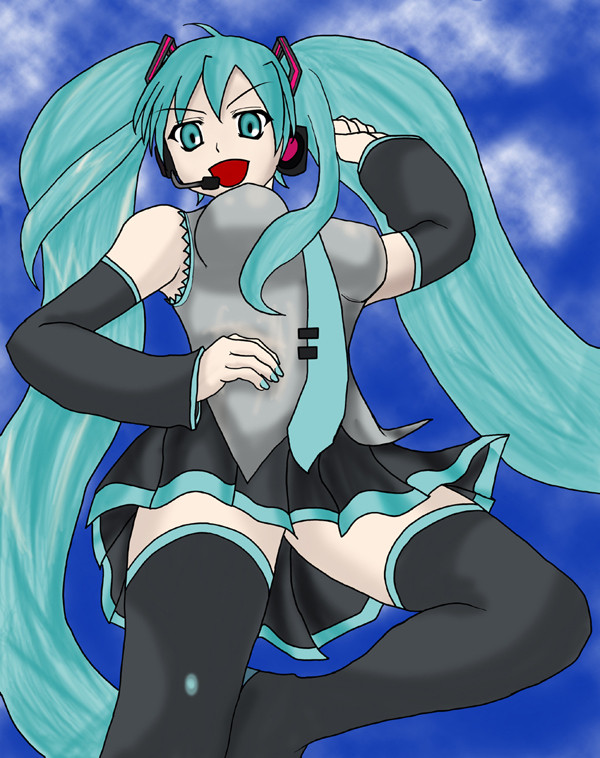 初音ミク（若干あおり？）２