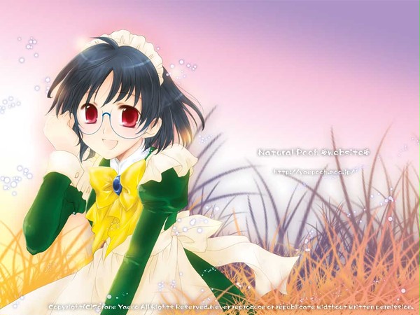 眼鏡っ娘メイドの壁紙