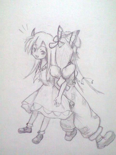 慧音と妹紅