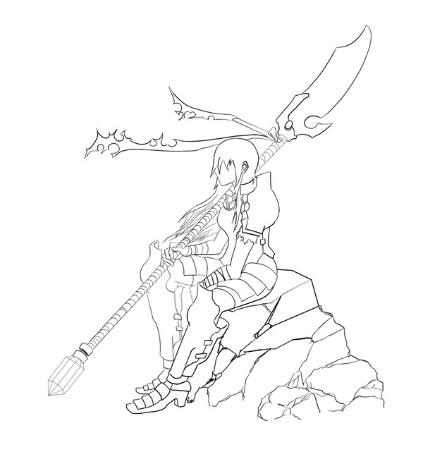初投稿でヴァルキリーっぽいモノを描いてみた。