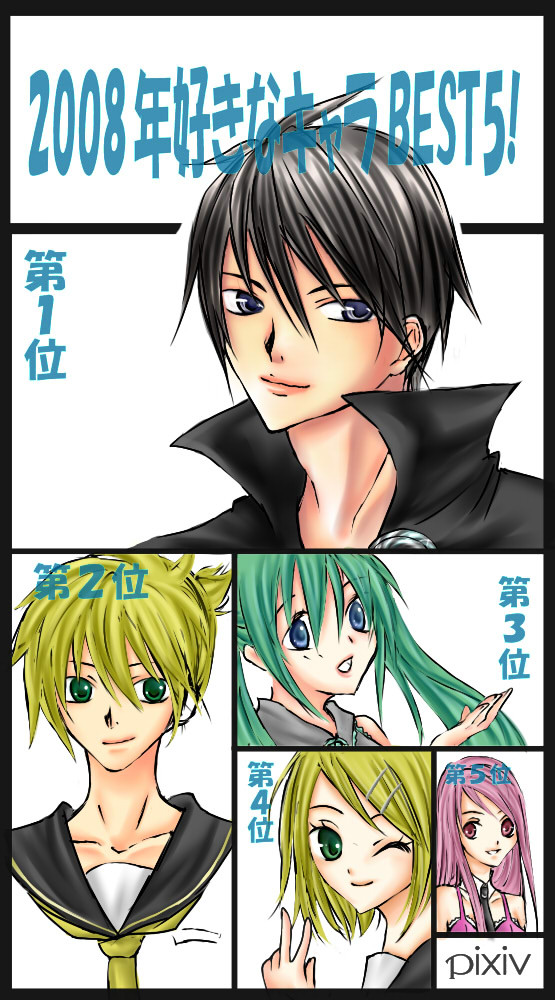 2008年好きなキャラBEST5!