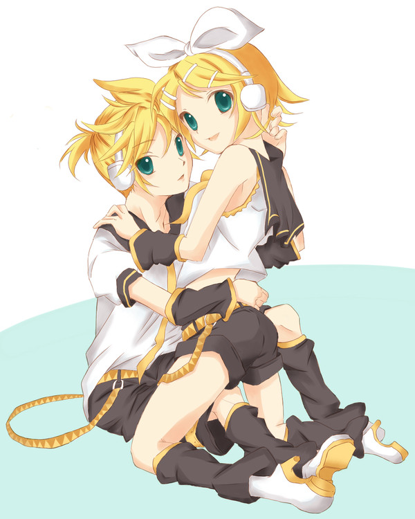 [塗り絵]鏡音