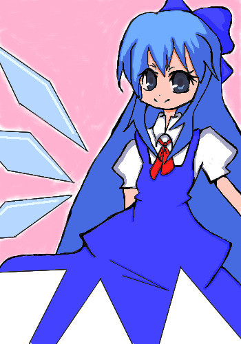 【塗ってみた】ロングなチルノ