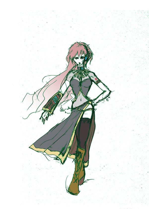 FF天野喜孝的な巡音ルカ