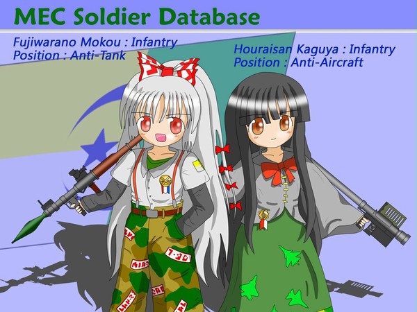輝夜＆妹紅（兵隊バージョン）