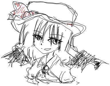 レミリア　ラフ画