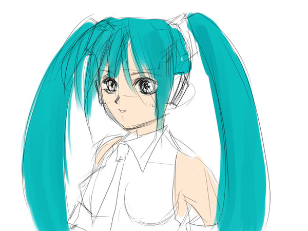 萌え絵練習はじめました