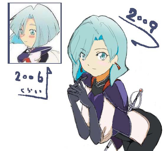 pixiv新旧デジ絵比較