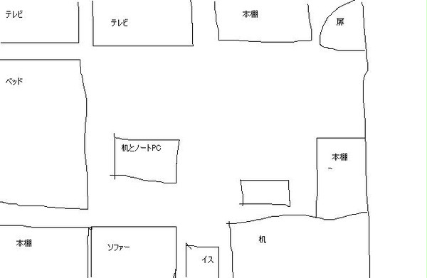 部屋の見取り図