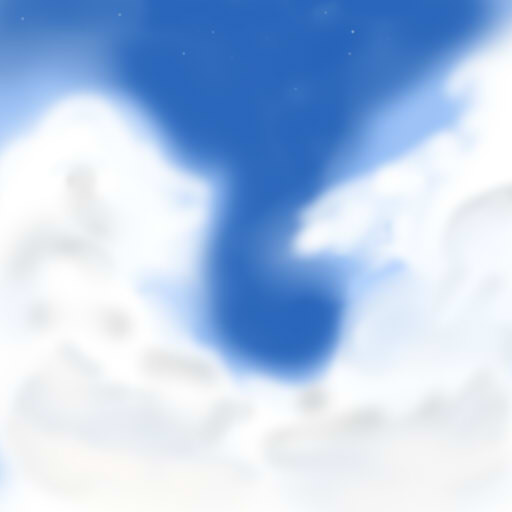 空の試し描き