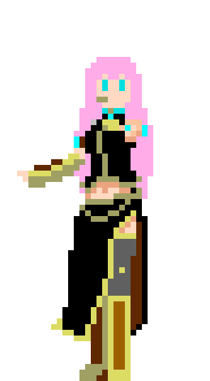 【ドット絵】巡音ルカ【ポーズ】