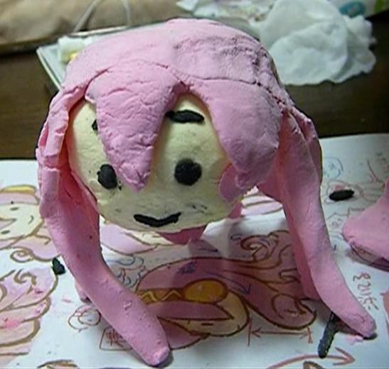 たこルカ（紙粘土）