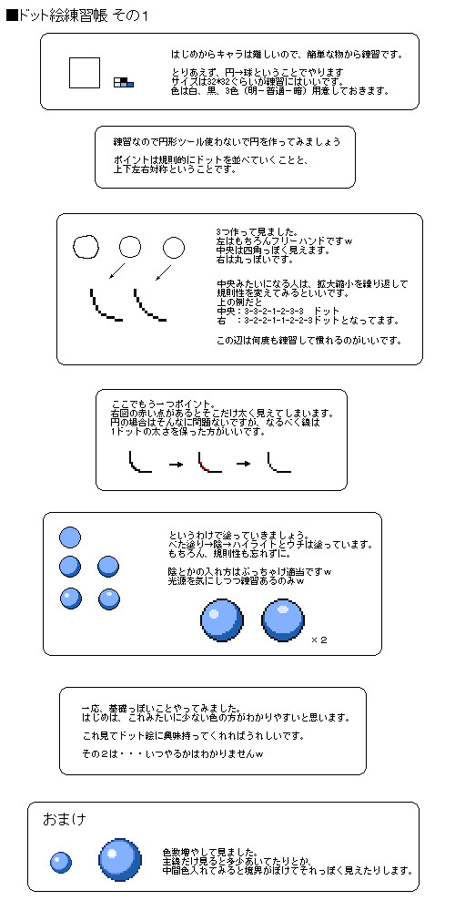 ドット絵練習帳 その１