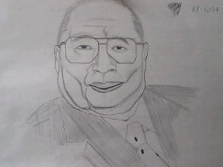 池田大作先生似顔絵
