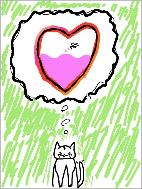 主人を待つ猫