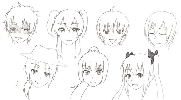 メインキャラ練習してみた。
