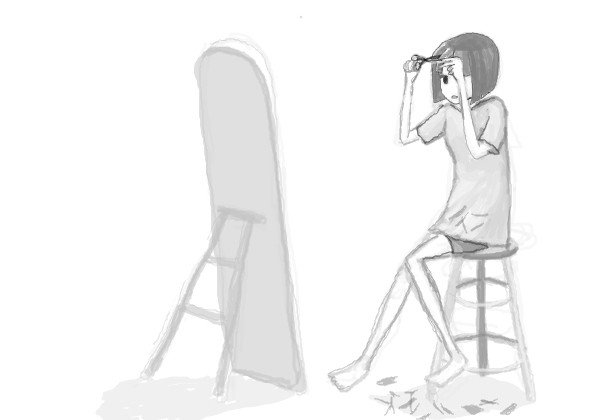 黒髪ぱっつん